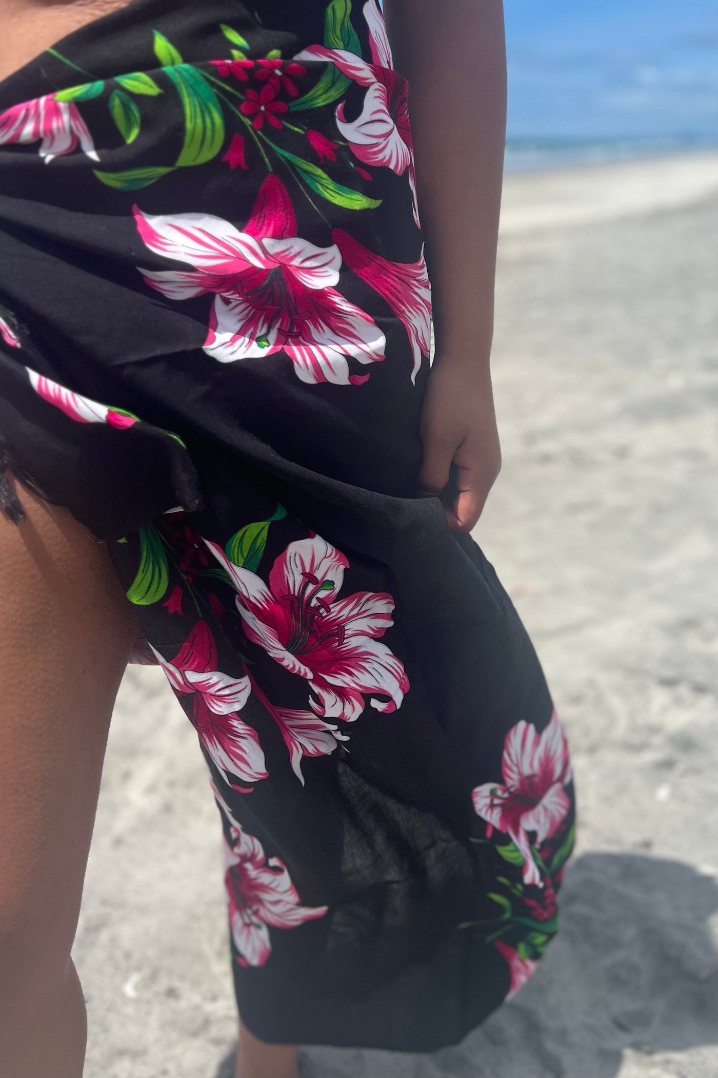 Black Lily Sarong