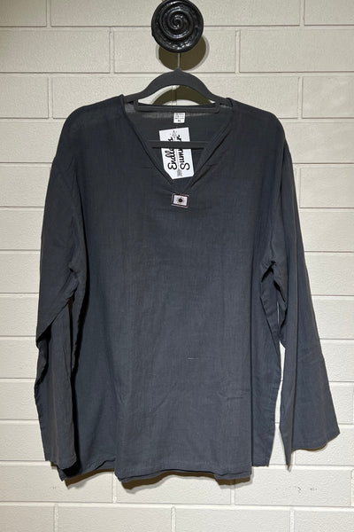 100% Cotton Shirts - Open Collar Sun - Long Sleeve